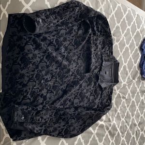 Lone sleeve Flower dress shirt